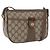 Gucci Borsa GG Supreme Web Sherry Line in PVC beige e oro 14 02 032 Auth bs33886 D'oro