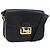 Bolso de hombro CÉLINE Carroza de cuero negro y dorado Auth ARZ121