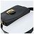 Bolso de hombro CÉLINE Carroza de cuero negro y dorado Auth ARZ121 - vista 6