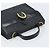 Borsa a mano in tela Trotter Christian Dior PVC nera e oro Auth ep13801 Nero D'oro - vista 6
