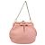 Pochette in pelle Vala Chain di Salvatore Ferragamo Rosa Oro Auth LNZ683A - vista 13