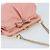 Pochette in pelle Vala Chain di Salvatore Ferragamo Rosa Oro Auth LNZ683A - vista 6