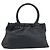 Borsa a mano Salvatore Ferragamo in pelle nera argento Auth ARZ140 Nero