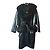 Sam Rone Cappotto Lungo in Angora Lana e Visone Marrone Scuro