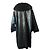 Sam Rone Cappotto Lungo in Angora Lana e Visone Marrone Scuro - vista 2