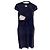 Chanel Runway Kleid Marineblau Viskose