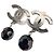 Timeless Chanel Orecchini PCO in metallo e decorati con perline nere Nero - vista 7
