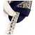 Jimmy Choo Sandali in Velluto e Pizzo Vantage 10 CM 40 Blu - vista 10