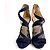 Jimmy Choo Sandali in Velluto e Pizzo Vantage 10 CM 40 Blu - vista 2