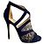 Jimmy Choo Sandali in Velluto e Pizzo Vantage 10 CM 40 Blu - vista 6