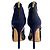 Jimmy Choo Sandali in Velluto e Pizzo Vantage 10 CM 40 Blu - vista 8