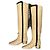 Botas de pasarela Chanel impresionantes Beige