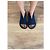 Autre Marque Sandali Lofina in pelle e camoscio blu navy - vista 12