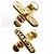 Tiffany & Co Orecchini in oro giallo 18K Tiffany con ricamo a croce - vista 4