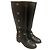 Increíbles botas Multi Logo CC de Chanel Runway Negro