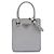 Prada Tote Piccolo in Pelle Spazzolata Grigia Marrone