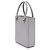 Prada Tote Piccolo in Pelle Spazzolata Grigia Marrone - vista 2