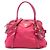 Prada Pink Saffiano besetzte Tessuto Dome Handtasche