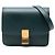 Classic Box Céline Celine Verde Piccola Scatola Classica in Pelle di Vitello Verde scuro