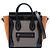 Luggage Céline Celine Brown Nano Tricolor Borsa da Viaggio in Pelle Marrone Taupe