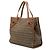Fendi Braune Zucchino Canvas Tote Hellbraun - Ansicht 2