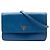 Portafoglio Prada in Saffiano blu con tracolla