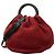 Borsa Bounce in suede rosso LOEWE Bordò