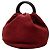 Borsa Bounce in suede rosso LOEWE Bordò - vista 2