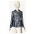 Blazer de seda con estampado de leopardo de doble botonadura Christian Dior Gris - vista 2