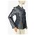 Blazer de seda con estampado de leopardo de doble botonadura Christian Dior Gris - vista 4