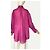 Camicia oversize in lino fucsia Massimo Dutti Fuschia - vista 3