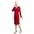 Vestido de jersey drapeado rojo Michael Kors Roja
