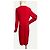 Vestido de jersey drapeado rojo Michael Kors Roja - vista 3