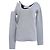 Asymmetrischer Ausschnitt-Pullover aus silberner Viskose von JW Anderson Grau