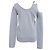 Asymmetrischer Ausschnitt-Pullover aus silberner Viskose von JW Anderson Grau - Ansicht 3