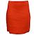 Autre Marque Falda Mini Mani en Lino Naranja de Gauge81