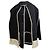 Totême Drapierte Fransenjacke aus grauer Wolle