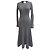 Vestido Midi Evan en Cachemira Gris de Reformation