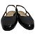 Stuart Weitzman Sleek Slingback Ballerinas in Black Leather - view 2