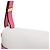 Borsa a Spalla Dual Small Gate in Pelle di Vitello Bianca e Rosa Loewe Marrone Rosso - vista 13