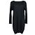 Issey Miyake Pleats Please Midi Kleid aus schwarzem Polyester