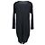 Issey Miyake Pleats Please Midi Kleid aus schwarzem Polyester - Ansicht 3