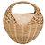 Ulla Johnson Seashell Basket Handtasche aus beigem Rattan