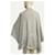 Autre Marque Kaschmir-Poncho in Grau und Creme Roh  - Ansicht 3