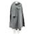 Totême Grau gerippter Pullover mit Schal  - Ansicht 1