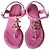 Chanel Pink Tweed Leder CC Perlenabsatzsandalen EU36.5