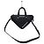 Balenciaga Borsa a tracolla Triangle XS con logo Argento