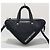 Balenciaga Borsa a tracolla Triangle XS con logo Argento - vista 2