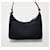 Prada Borsa Mini in Nylon Rieditata Nero - vista 5
