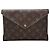 Louis Vuitton Monogramm Kirigami Clutch Tasche Große Chip-Version Schwarz